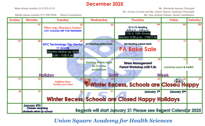 December 2025  Calendar