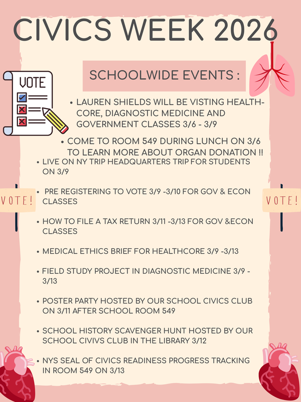 Civics Week 2026 flyer