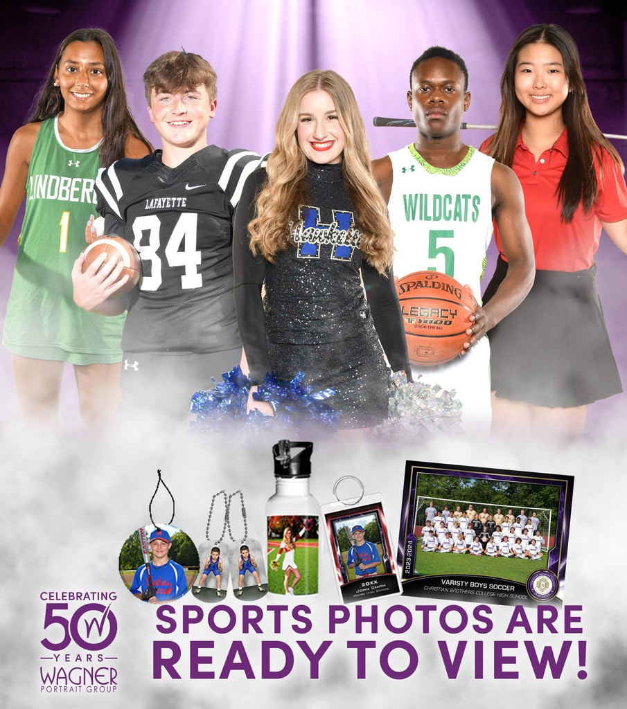 Photograghy company ad with athletic students. 