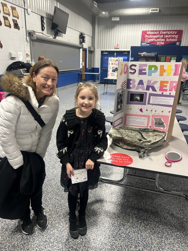 3rd Grade Famous Missourian Exhibit.