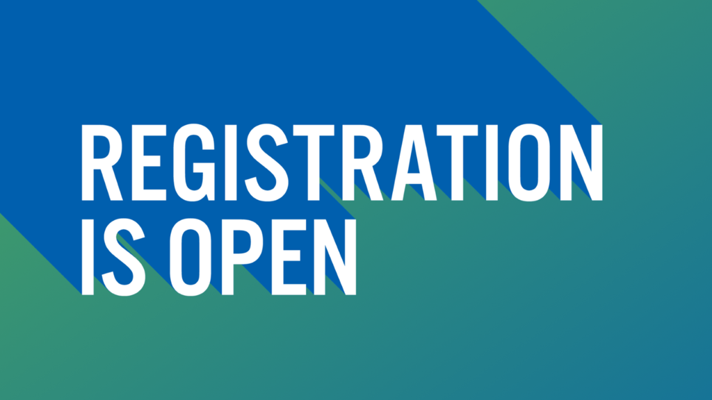 Image stating Registration is Open.