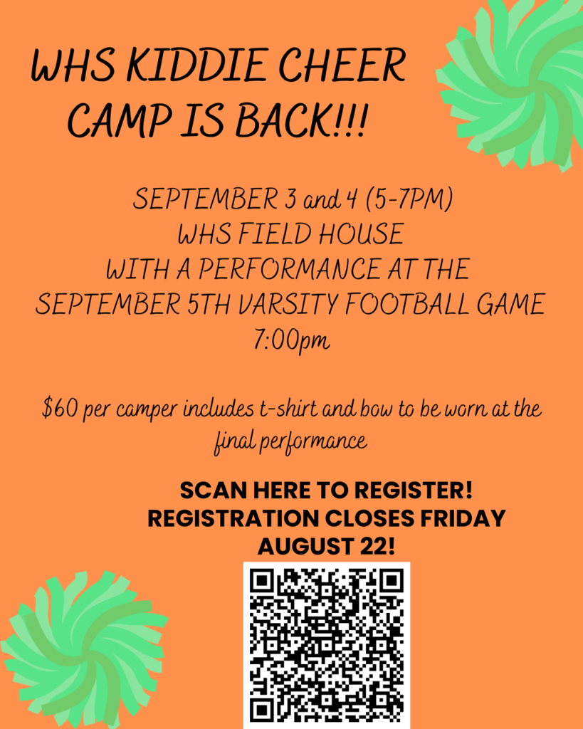 2025 WHS KIDDIE CHEER CAMP