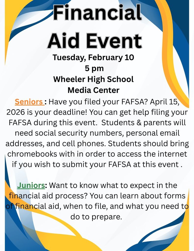Financial Aid Event Tuesday February 10