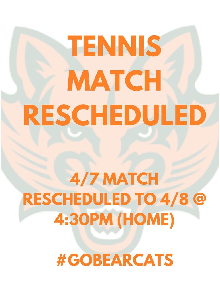 Tennis reschedule