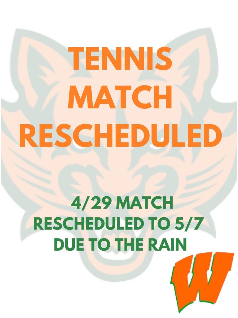 4/29 Match reschedule