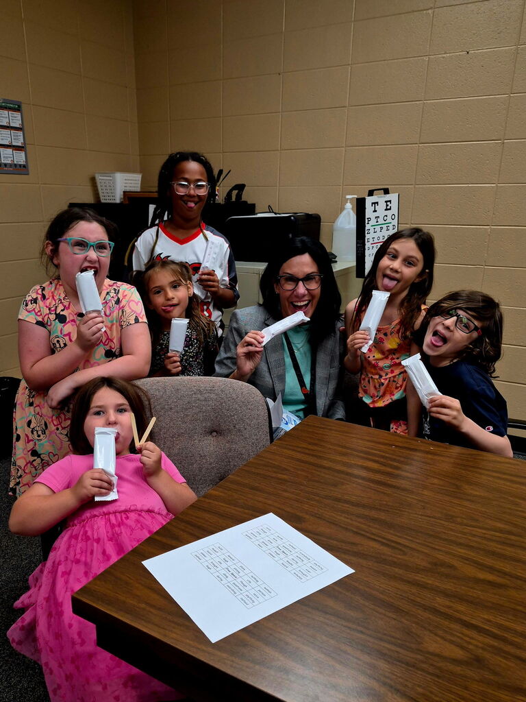 dilly bars with Mrs. Barnes