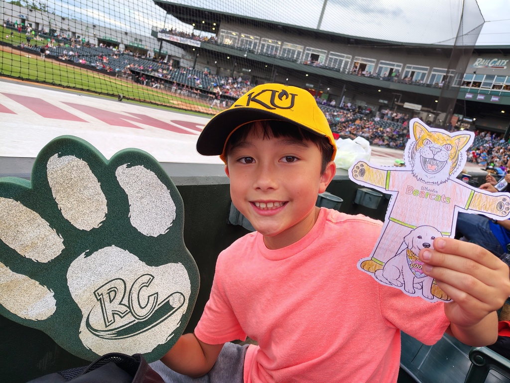 Railcats Game with flat Benny and Cooper!
