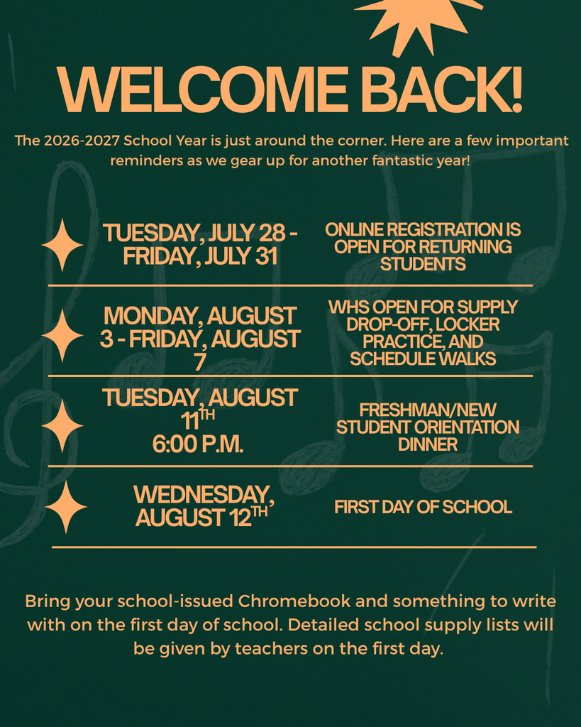 Back to School Dates