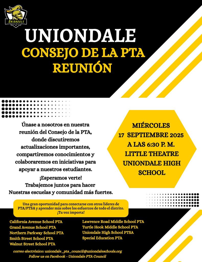 PTA Meeting Flyer Spanish