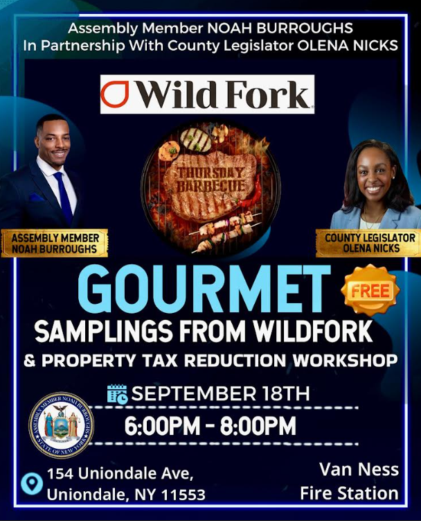 Gourmet Samplings from Wildfork & Property Tax Reduction Workshop.