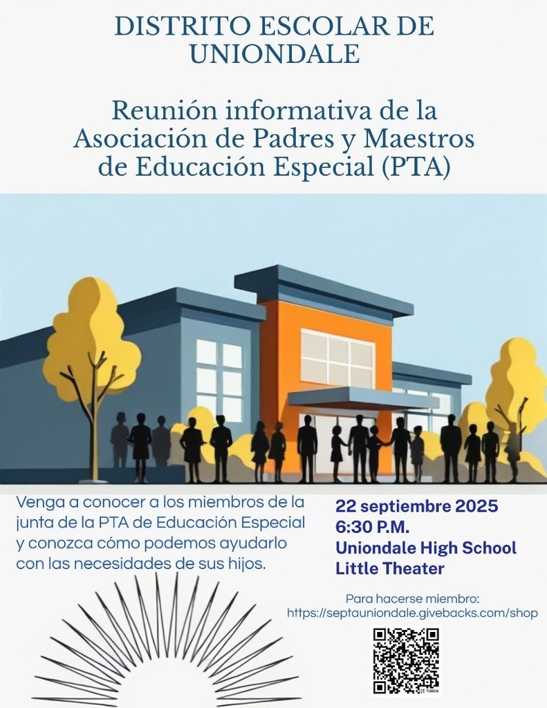 Calling all parents/guardians and community members to join SEPTA (Special Education PTA) to our first meeting of the new school year on Monday, September 22nd at 6:30 p.m. at the Uniondale High School Little Theater.  Your thoughts and ideas are welcome!