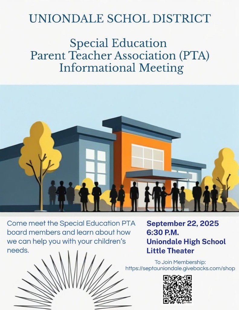Calling all parents/guardians and community members to join SEPTA (Special Education PTA) to our first meeting of the new school year on Monday, September 22nd at 6:30 p.m. at the Uniondale High School Little Theater.  Your thoughts and ideas are welcome!
