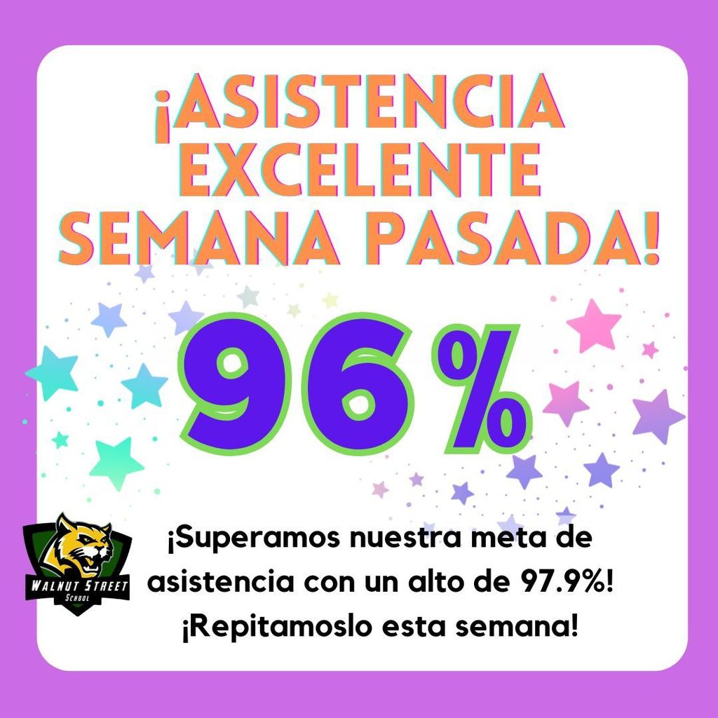 outstanding attendance certificate - Spanish