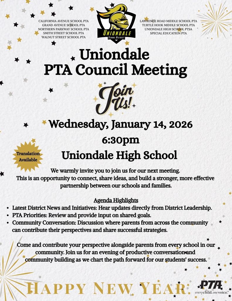 PTA Council Meeting English 