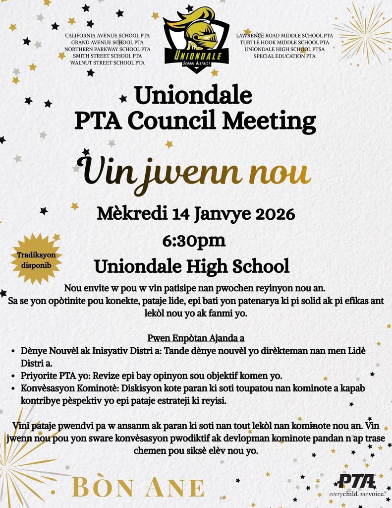 PTA Council Meeting French