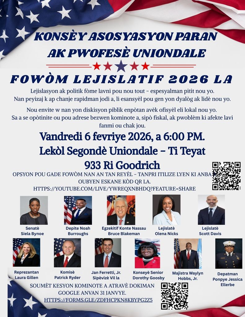 PTA Council Legislative Forum  French