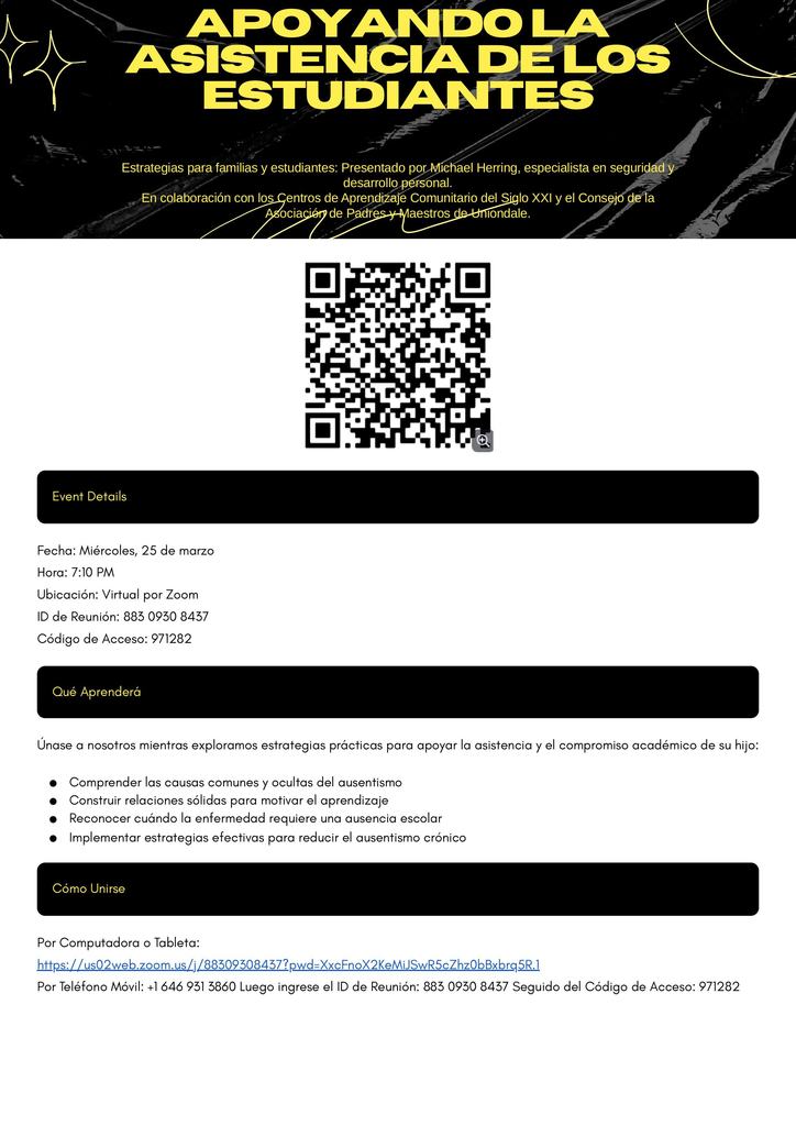 Supporting Student Attendance. Strategies for families and students: Presented by Personal Safety & Development Michael Herring In Partnership with 21st Century Community Learning Centers & Uniondale PTA Council.