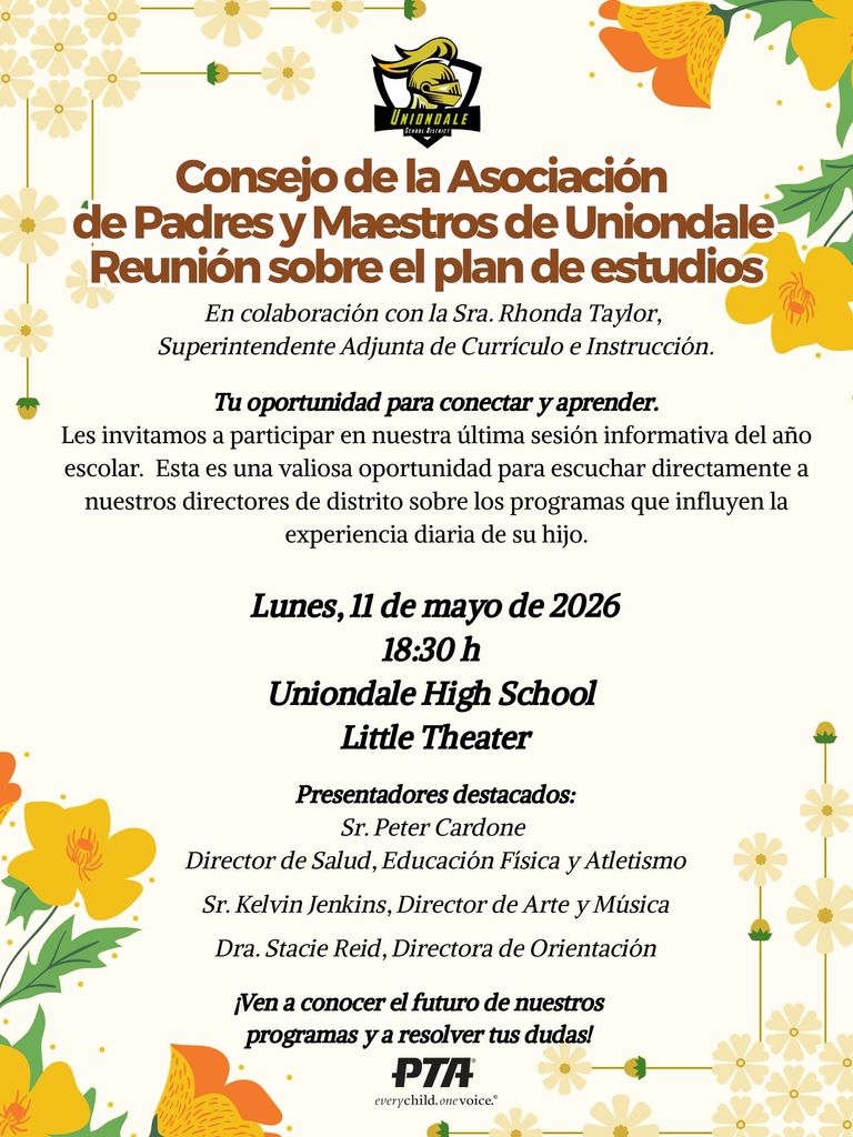 Uniondale PTA Curriculum Council Meeting - Spanish
