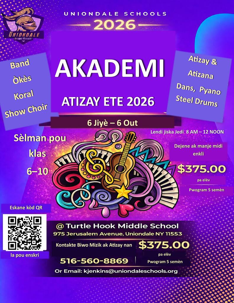 Summer Arts Academy  Flyer  - English