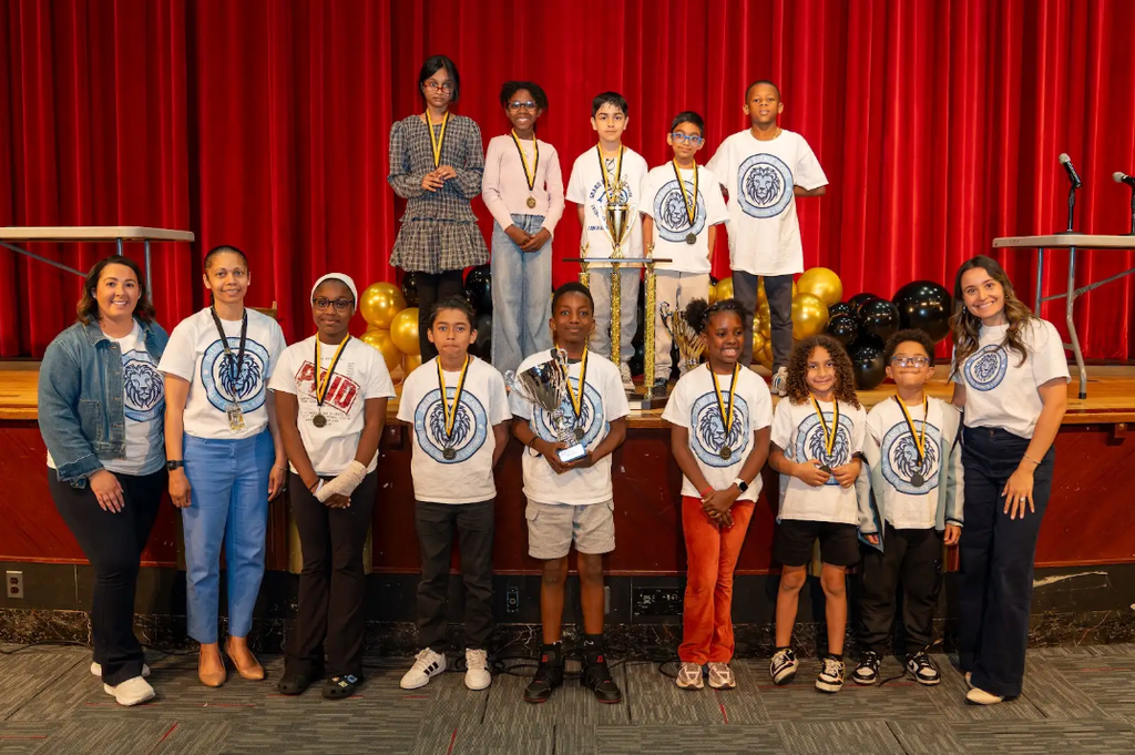 Students  at the  Elementary Mathletes Awards