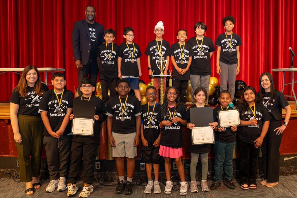 Students  at the  Elementary Mathletes Awards