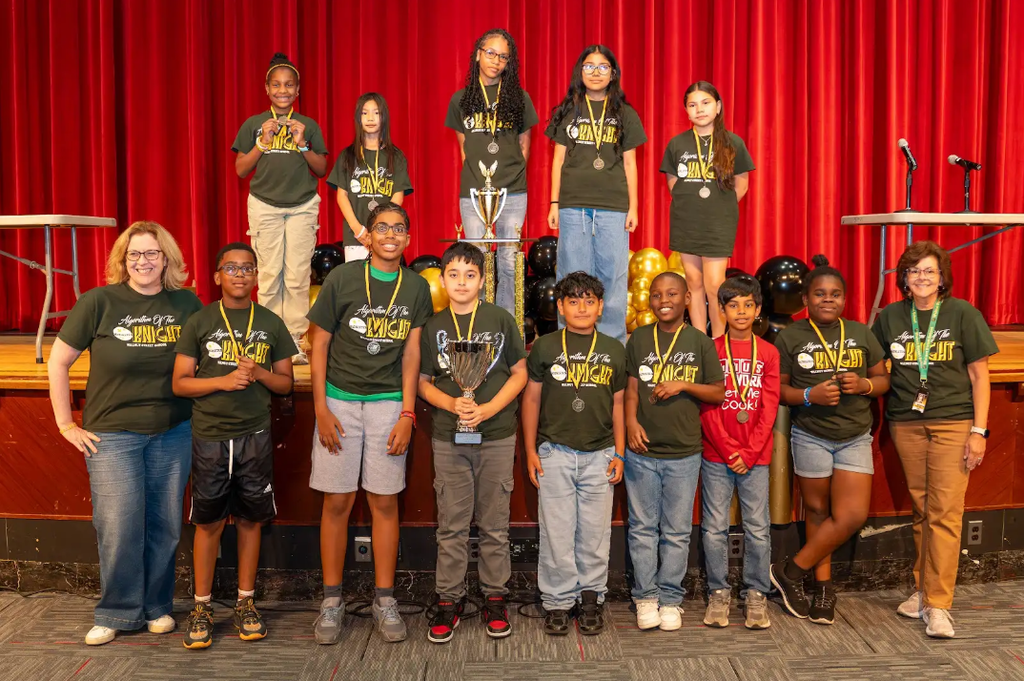 Students  at the  Elementary Mathletes Awards