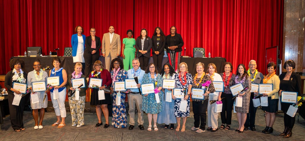 District retirees group photo