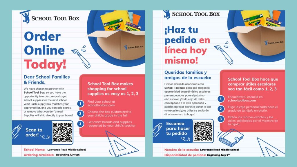 school supply lists