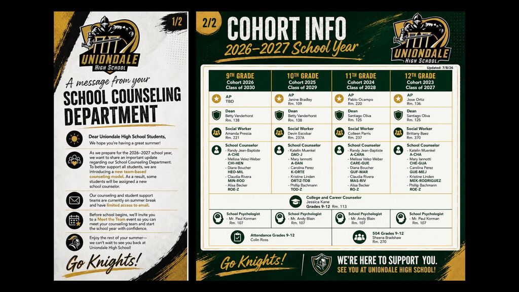 counseling department flyer
