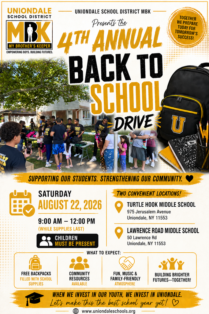My Brother's Keeper (MBK) Fourth Annual Backpack Distribution - English