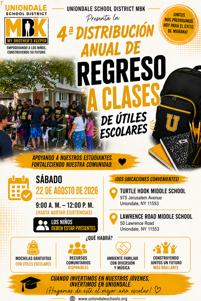 My Brother's Keeper (MBK) Fourth Annual Backpack Distribution - Spanish