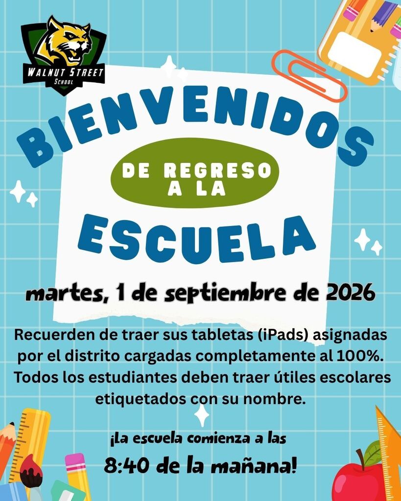 Welcome back flyer - spanish