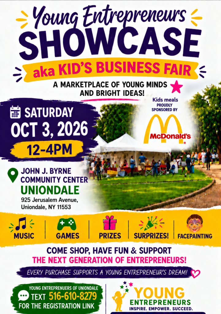 young entrepreneurs showcase flyer