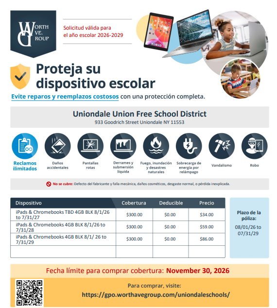 spanish flyer on the cost of the ipad insurance