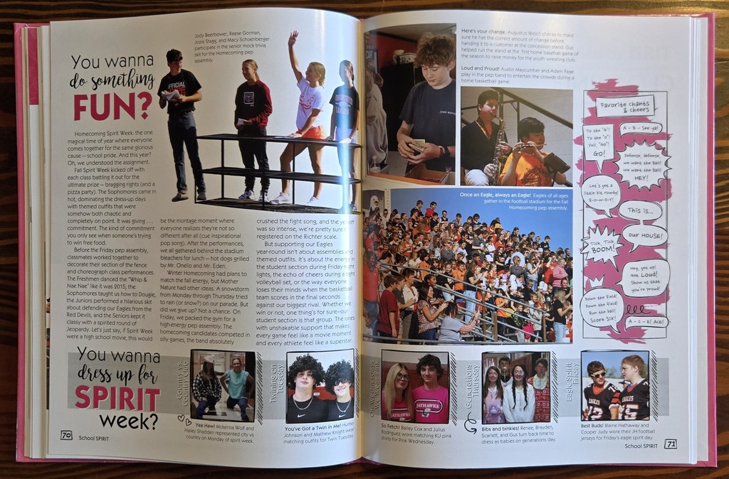 spirit week page