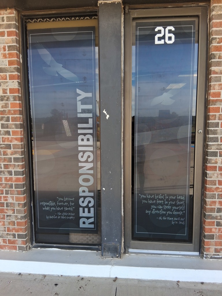 responsibility window cling