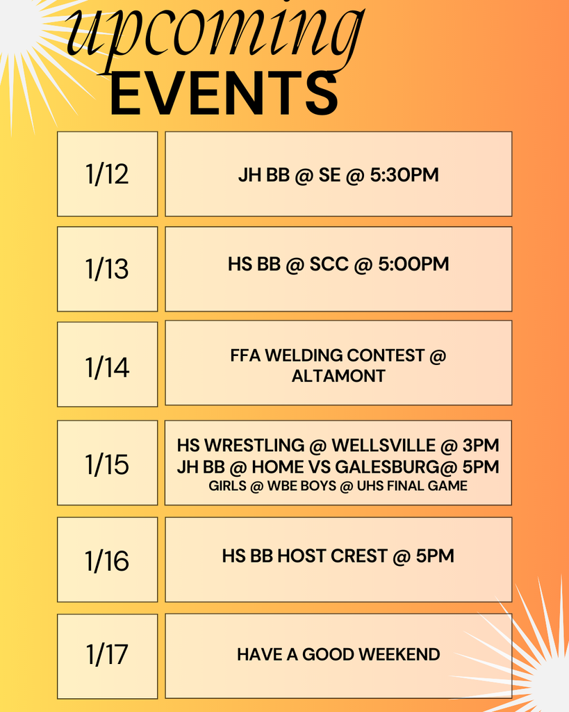 This Week's Happenings