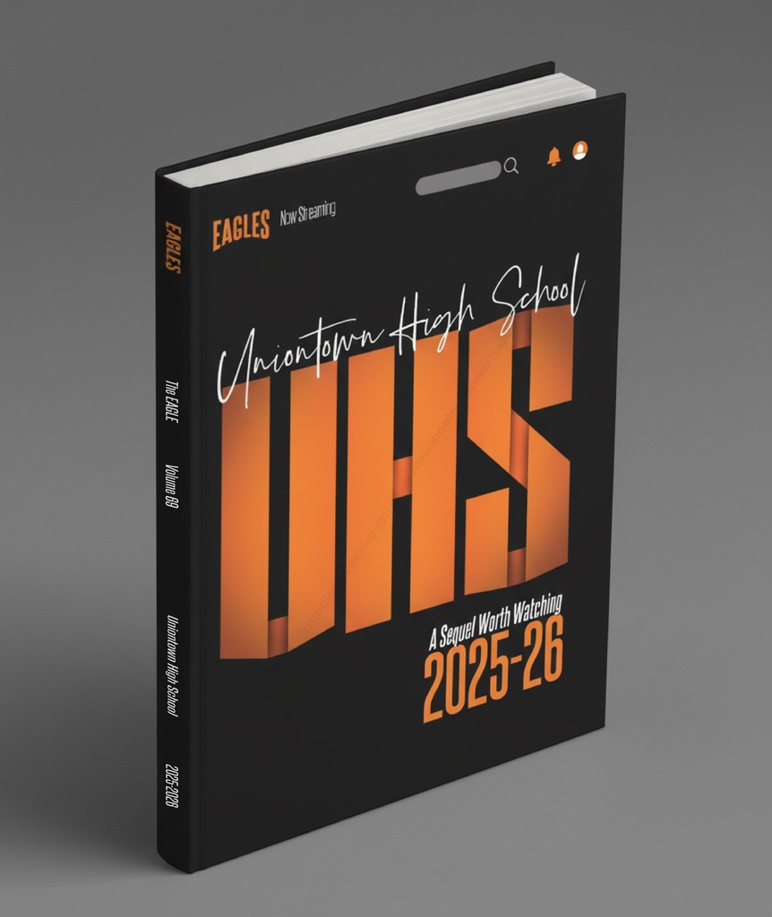 mock-up of the 2025-26 UHS yearbook cover
