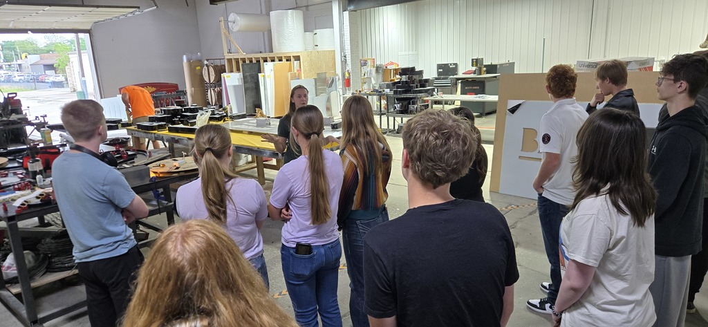 UHS student touring Sign Designs