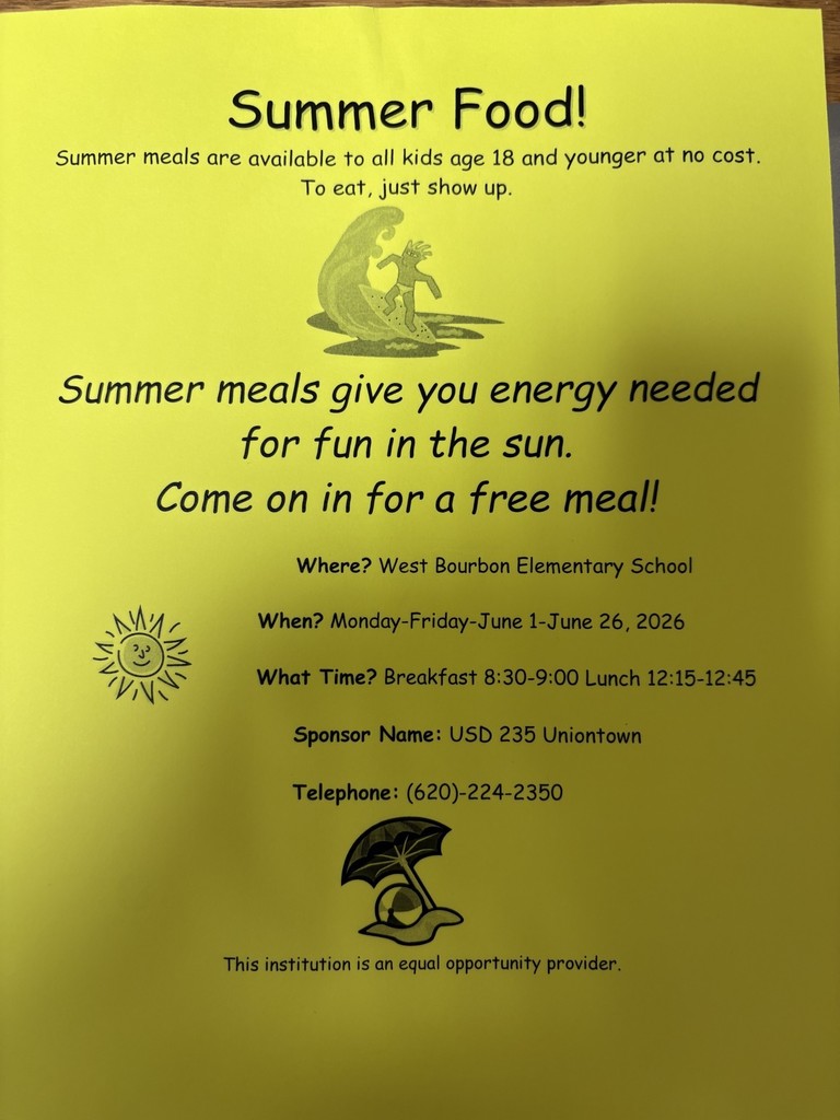 Summer Meals offered during June.