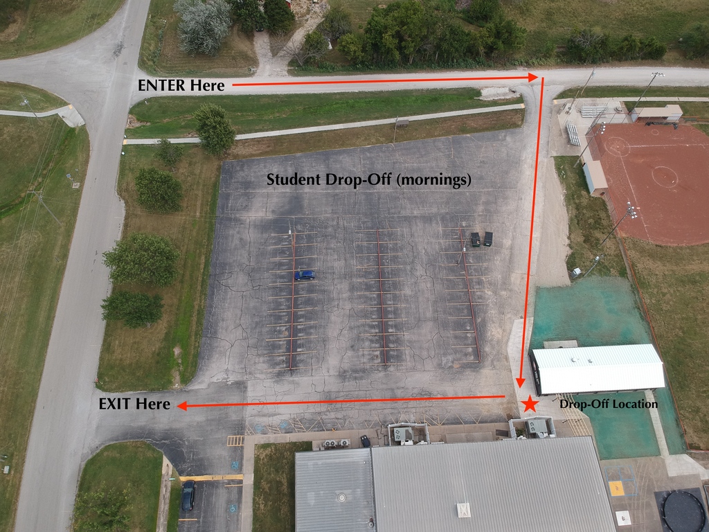 Student Drop-Off (mournings) Route and Location