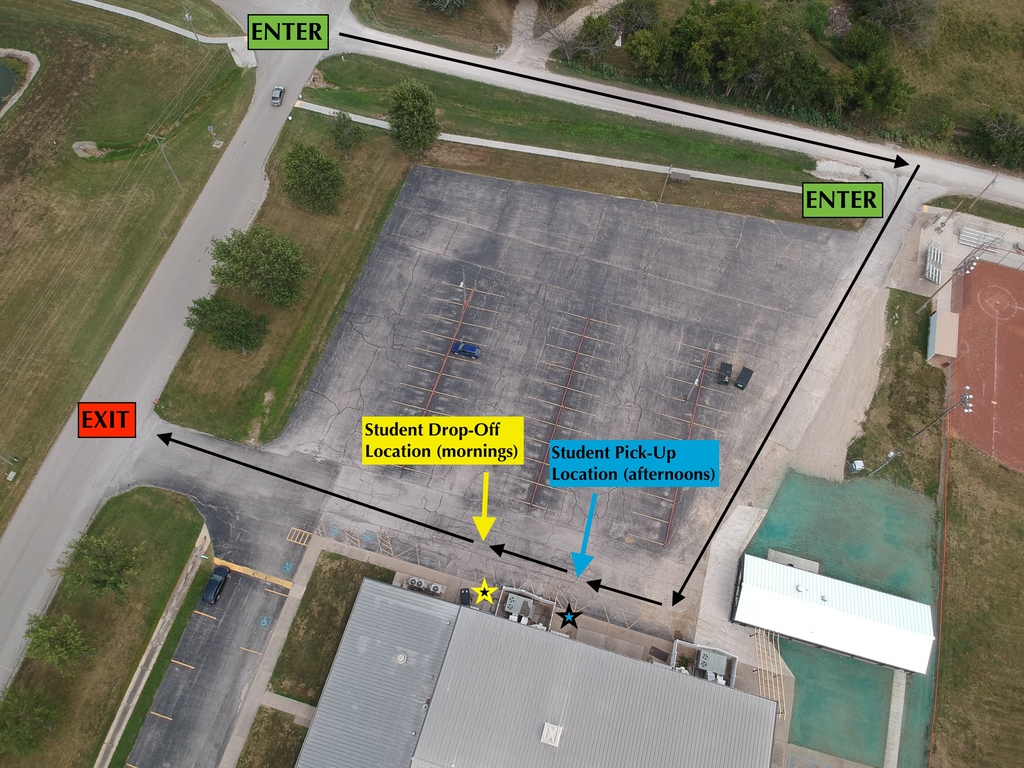WBE Student Drop-Off & Pick-Up Route and Locations