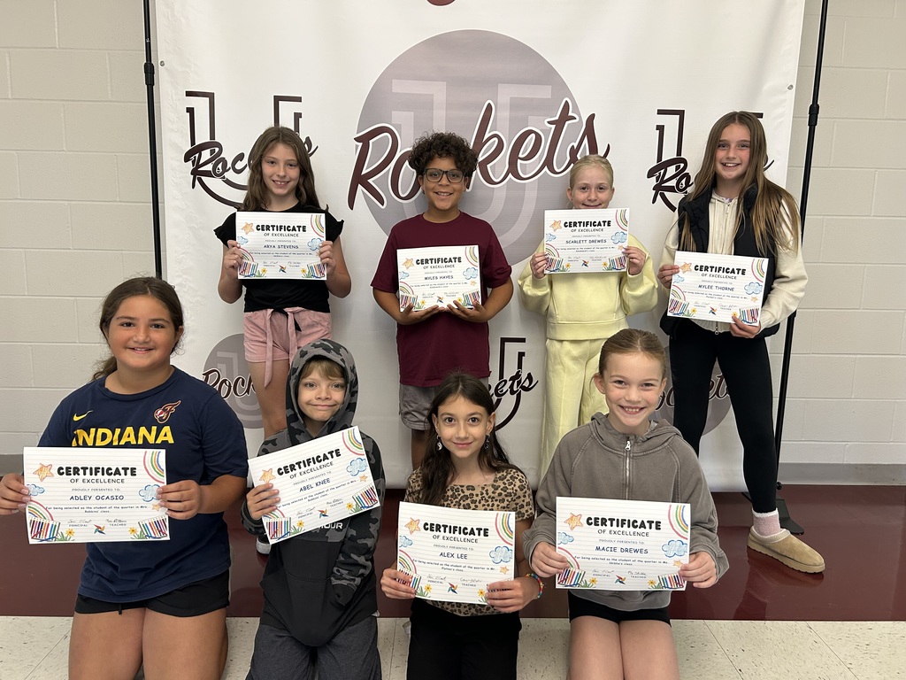 4th grade student of the quarter