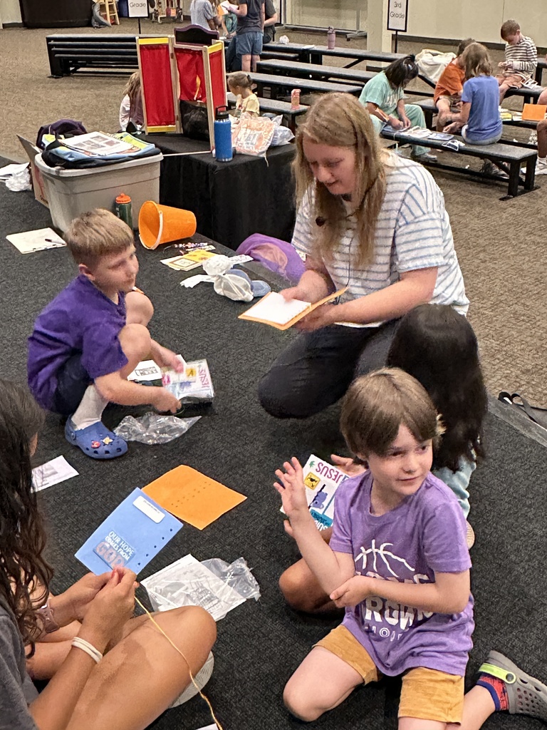 students making bible journals
