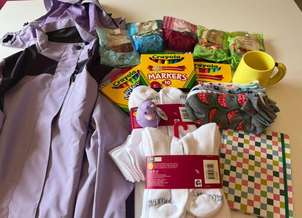 supplies that were given to sponsored child in Guatemala