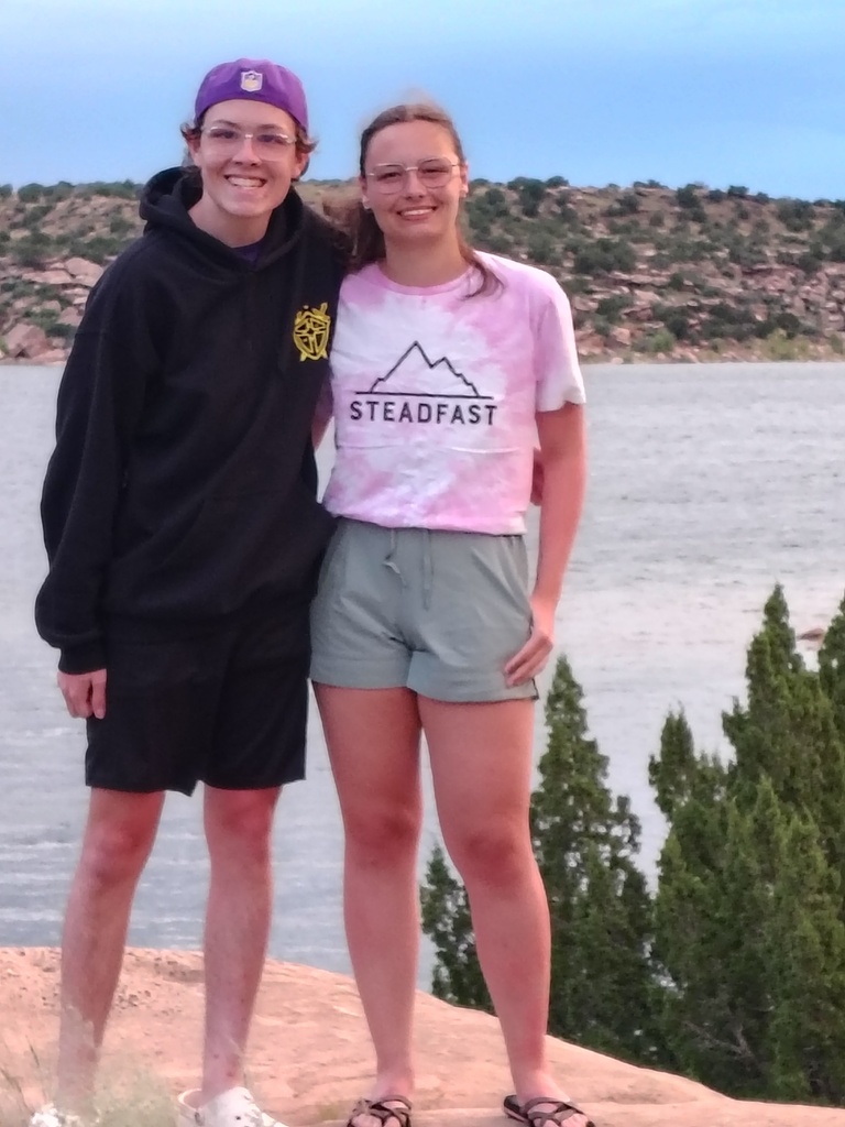 UCA family wearing school swag while on vacation in New Mexico