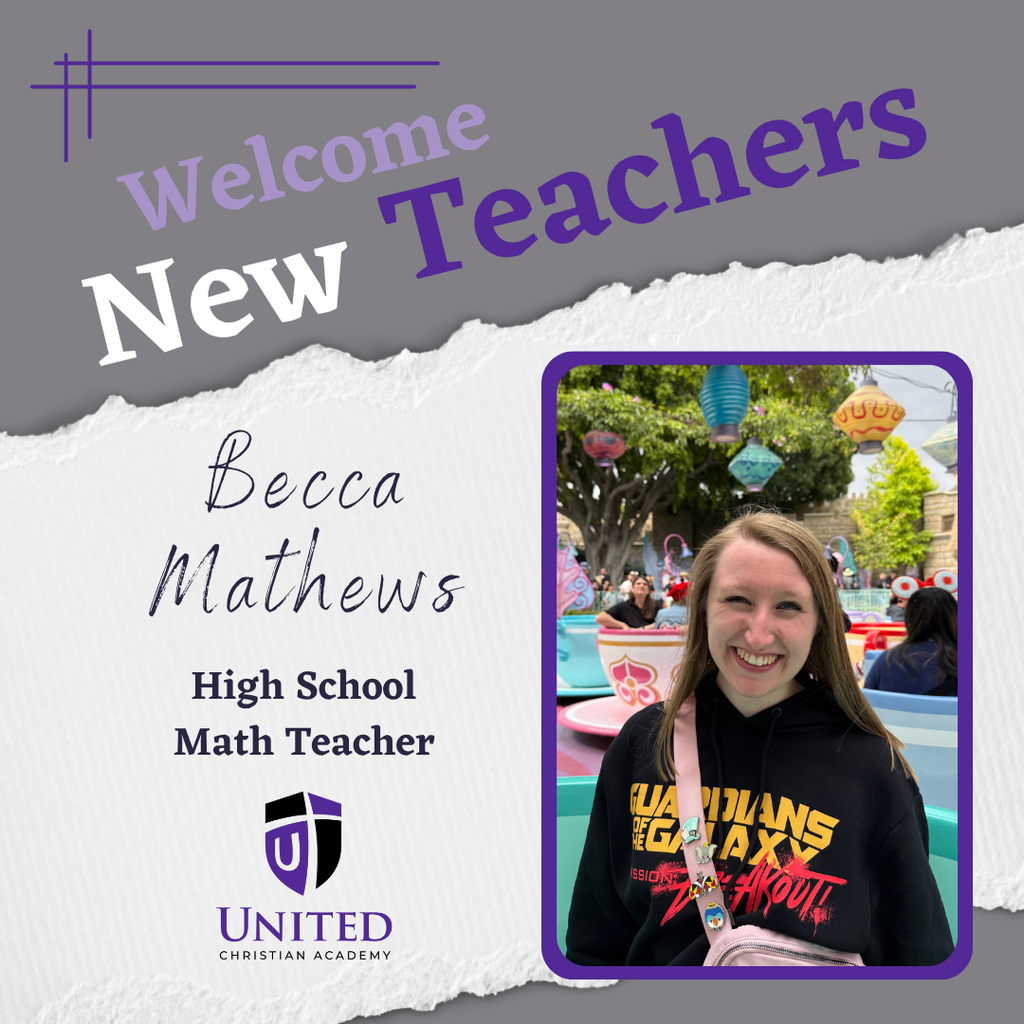 Picture of a woman at Disney World with text around it welcoming her a new teacher this fall