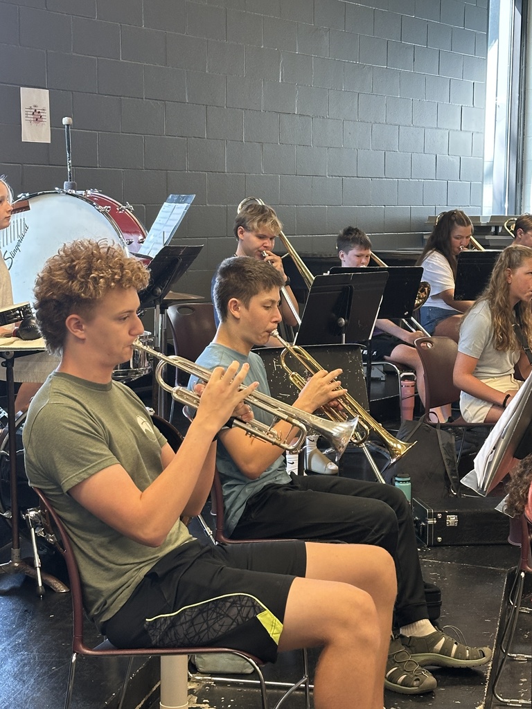 band ensemble practicing