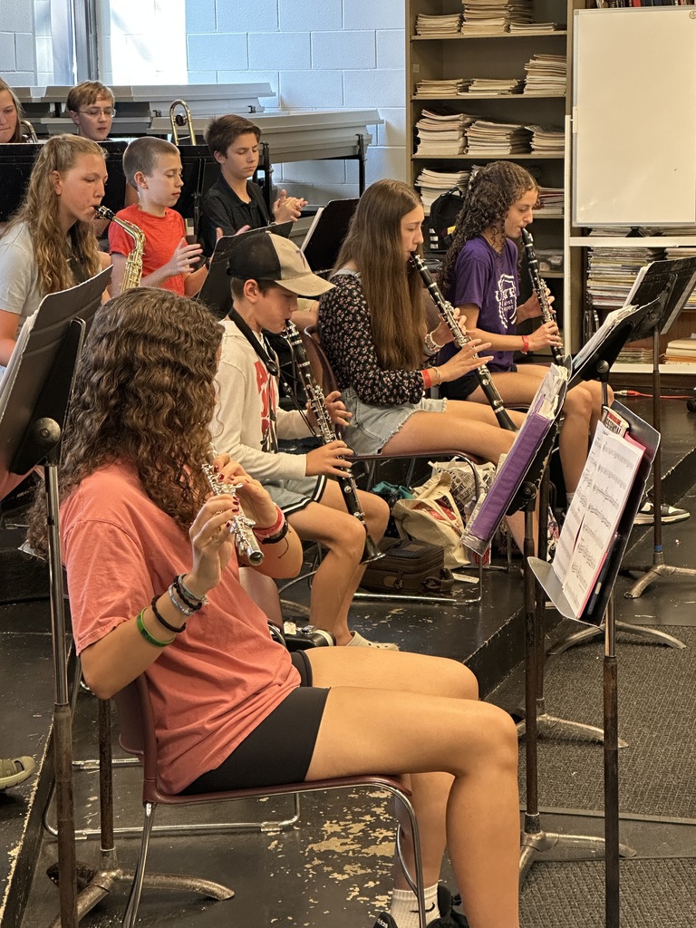 band ensemble practicing