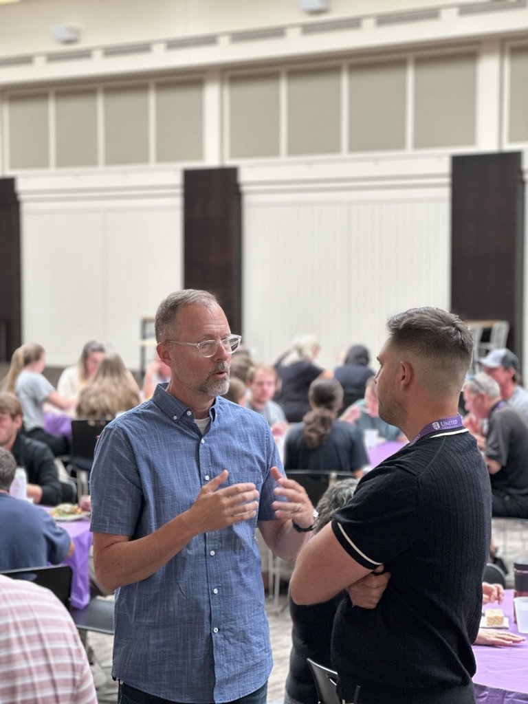 church and school staff members having a conversation
